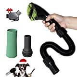 Gforest Pet Vacuum Grooming Brush Hair Shedding Deshedding Attachment Tool Kit for Dogs and Cats (black)