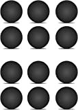 LeFix Pack of 12 Rubber Silicone Feet Dot(Diameter:0.575inch) with Adhesive,Compatible with DELL,Asus,Lenovo,HP Laptop,Computer Case,Keyboard Riser,Appliance Feet,Multipe Purpose(Black)