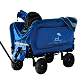 The Lounge Wagon  The Only Wagon That Converts into a 2-Person Chair - 3-in1 carts with Wheels, Chair & Umbrella - Ultimate Beach Wagons Beach Chairs for Adults  Sports Wagon - Park Wagon