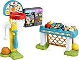 Fisher-Price Laugh & Learn Sports Baby Activity Center, Basketball Soccer and Baseball Toys, Smart Stages Learning