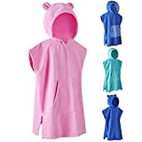 MissShorthair Hooded Beach Towel for Kids | Kids Beach Towels for 8-11 Yrs | Hooded Poncho Towels | Pool Swim Towels, Bath Towels