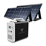 BLUETTI EB150 Solar Generator with 2PCS 120W Solar Panel SP120 Included,Portable Power Station 1000W AC Inverter for Home Use Lithium Battery Backup Solar Bundle Kit for Power Outage Outdoor Camping