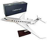 12.2 1:100-Scale Model Jet Model Airplane Gulfstream G650 Model Lite Collectibles Alloy Resin Airplane Models Plane Models Diecast for Collection or Gift Ornament