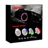 LEADTOPS Car Tire Wheel Lights, 4-pack Solar Energy Motion Sensors Flashing Colorful Gas Nozzle LED Tire Schrader Valve Cap Lights Lamp Bulb Waterproof for Car Auto Motorcycles Bicycles