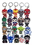 20PCS funny cartoon keychainstags Goodie Bag Stuffer Christmas gifts and holiday charms