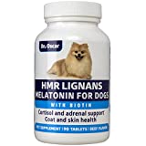 HMR Lignans and Melatonin for Dogs with Cushings. Superior 3in1 Formula with Biotin. Adrenal Support, Helps Maintain Normal Cortisol Levels. Better Than Lignans & Melatonin Only. Skin & Coat Support