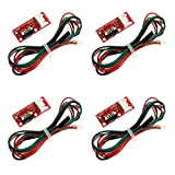 RLECS 4pcs 3D Printer Mechanical Endstop Ramps 1.4 Control Board Part Switch Accessories Limit Switch with 3 Pin 70cm Connecting Cable