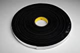 3M (4508-1"x36yd) Vinyl Foam Tape 4508 Black, 1 in x 36 yd [You are purchasing the Min order quantity which is 9 Rolls]