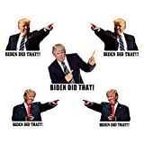 I Did That Biden Stickers, 200Pcs Joe Biden I Did That Stickers Waterproof Vinyls Funny Bumper Stickers Cool Car Decals FJB Stickers for Water Bottles Phone Motorcycle Helmet Laptop Window Gas Station (Trump Stickers-100PCS)