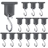 BBTO RV Awning Light Clip RV Party Light Holder Camper Awning Hook Light Accessory Plastic and Metal Light Hook Gray Camper Light Support Hanger for Camping Tent Indoor Outdoor Decor (14 Pieces)