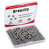 (200 Pieces) Breezliy - 5mm (0.197") Precision Stainless Steel Bearing Balls G25 (Non Magnetic)