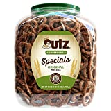 Utz Sourdough Specials Pretzels, Original, 63 oz. Barrel, Classic Pretzel Knot with Rich Sourdough Flavor, Resealable Container, Tasty Party Snack with Zero Cholesterol
