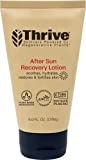 Thrive Natural After Sun Lotion for Sunburn Relief - Body Lotion with Coconut & Jojoba Oil provide Deep Hydration & Skin Restoration - Aloe Vera Calms & Cools Sun Burnt Skin - Vegan, Made in USA (Aftersun, 6 Fl Oz)