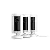 Ring Indoor Cam, Compact Plug-In HD security camera with two-way talk, White, Works with Alexa  White  3-Pack