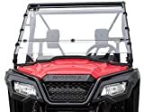 Clearly Tough Honda Pioneer 500 / 520 Windshield - Full folding -SCRATCH RESISTANT- Ultimate in SXS versatility! Easy on and off. Full to half in seconds *Premium poly w/ Scratch Resistant Hard Coat