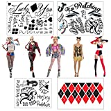 Updated 2022 Professional HQ Complete Temporary Tattoos - All Versions - 4 Sheets w/ 30+Tats - Halloween Costume / Cosplay