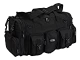 NPUSA Mens Large 22" Inch Black Duffel Duffle Military Molle Tactical Gear Shoulder Strap Travel Bag