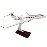 11.8 1/100-Scale Aviation Airplane Models Alloy Diecast Airplane, Gulfstream G650 Resin Model Airplane with Stand and Gift Box Adult Collectibles and Decoration Gift