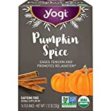 Yogi Tea - Pumpkin Spice Tea (4 Pack) - Eases Tension and Supports Relaxation - Limited Holiday Release - Caffeine Free - 64 Organic Herbal Tea Bags