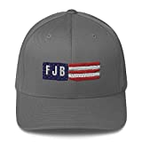 Foxtrot Juliet Bravo Hat | FJB Hats for Men - Dad Flexfit Cap - Entertaining Design Grey