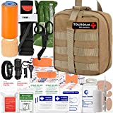 IFAK Trauma EDC Tactical First Aid Kit - Molle Medic Pouch, Emergency Survival Miltary Bleeding Contorl Med Bag for Camping Hiking Bushcraft