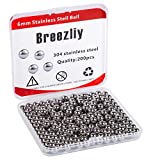 (200 Pieces) Breezliy- 6mm (0.236") Precision Steel Bearing Balls G25