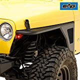 EAG Front Fender Flare Body Armor with Turn Signal Light Rocker Guard Fit for 97-06 Wrangler TJ