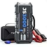 Car Battery Jump Starter, TOPDON JS3000 12V 3000A Battery Booster Jump Starter Pack for Up to 9L Gas/ 7L Diesel Engines, Portable Car Battery Charger with Handle Jumper Cable and EVA Protection Case