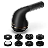 Cordless Cellulite Massager, Body Sculpting Machine, Vibrating & Rechargeable, Stomach Belly Lymphatic Massager, Massage Neck Shoulder Back Arm Waist Thigh and Butts with 8 Massage Heads Attachment.