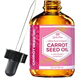 Carrot Seed Oil by Leven Rose, 100% Pure Unrefined Cold Pressed Moisturizer for Hair Skin and Nails 2 oz