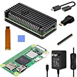 iUniker Raspberry Pi Zero 2 W Basic Starter Kit - Raspberry Pi Zero Case, Heatsink, HDMI Adapter, Camera FCC Cable, Power Supply with Swtich, OTG Cable