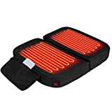 Ksheat Extra Wide Heated Seat Cushion, Foldable Heated Stadium Cushion for Bleacher3 Levels of Heat Settings1 PocketHeated Seat Pad for Camping, Stadium, Office, Park(Battery Pack Included)