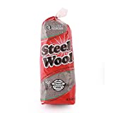 PARTY BARGAINS Steel Wool Pads Grade 00, Fine Scouring Scrubbing and Finishing Pads, 16 Pack, Pot Scrubbers, Priming, Cleaning Kitchen, Bathroom, Sink