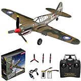 LEAMBE RC Plane 4 Channel Remote Control Airplane - Ready to Fly P-40 Warhawk RC Airplane for Beginners Adult with Xpilot Stabilization System & One Key Aerobatic