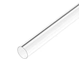 uxcell 4pcs Clear Rigid PVC Pipe 3/8"(9mm) ID x 1.3ft, 0.02" Wall Round Tube Tubing