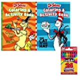 Dr. Seuss - Coloring & Activity Books with 24 Crayons Set