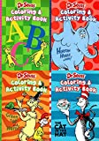 Dr. Seuss Coloring & Activity Book - Horton Hears a Who! - A.B.C. - Green Eggs and Ham! - The Cat in the Hat (Set of 4 Books)