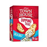 Town House Dipping Thins Baked Snack Crackers, Party Snacks, Sea Salt, 9oz Box (1 Box)