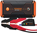 Powrun P-ONE Jump Starter, 2000A Portable Jump Starter Box - Car Battery Booster Pack for up to 8.0L Gas and 6.5L Diesel Engines, 12V Battery Jump Starter with LCD Display (Orange)