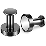 FINDMAG Magnetic Hooks, Heavy Duty Magnet Hanger, Neodymium N52 Rare Earth Magnets. Push Pin Style Magnet Hooks for Hanging Coat and Bags, Ideal for Home, Office, Workplace or Travel - 2 Pack