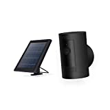 Ring Stick Up Cam Solar HD security camera with two-way talk, Works with Alexa - Black
