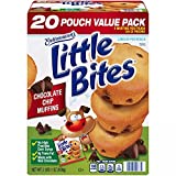 Entenmann's Little Bites Chocolate Chip Muffins, No High Fructose Corn Syrup, 0g Trans-Fat - Always Baked Moist and Delicious - By Gourmet Kitchn - 1 Box (1.65oz / 20pk)