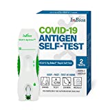 InBios - COVID-19 Antigen Self Test, Rapid Test for COVID 19, SCoV-2 Ag Detect COVID Test Kit, Easy-To-Use COVID 19 Test Kit At Home, For Urgent Use, No-Mixing, Non-Invasive, 2 Units