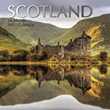 2023 Square Wall Calendar, Scotland, 16-Month Scenic Britain Theme with 180 Reminder Stickers (12x12 In)