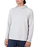 Apana Men's Long Sleeve Shirt Hooded Crinkled Pullover Crinkled Yoga Sweathirt Casual Top (Skylight, Medium)
