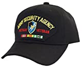 Military Productions Army Security Agency Vietnam Veteran Cap Black