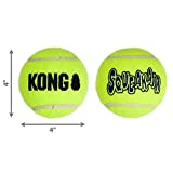 KONG Air Dog Squeaker Tennis Ball X-Large - 1 Pack - Pack of 4