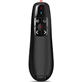 Wireless PowerPoint Remote Presentation Clicker: Battery Operated Presenter PPT Slide Advancer with Red Pointer | 100Ft Control Range | Plug & Play via USB | Ergonomic Design - Universal Compatibility