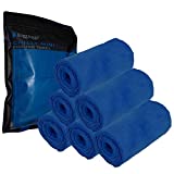 FROGG TOGGS Chilly Mini Cooling Neck Towel, Blue- 29"x3", Pack of 6