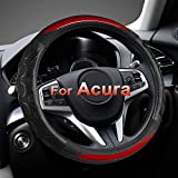 GIANT PANDA Steering Wheel Cover for Acura RDX and MDX, Car Steering Wheel Cover for Acura TLX and TL - Red